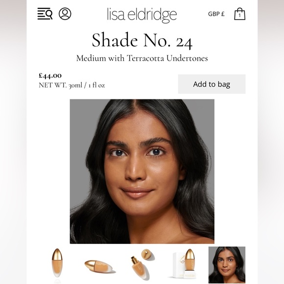 Lisa Eldridge seamless foundation shade 24 - Picture 8 of 8